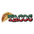 Signmission Safety Sign, 48 in Height, Vinyl, 18 in Length, Tacos D-48 Tacos